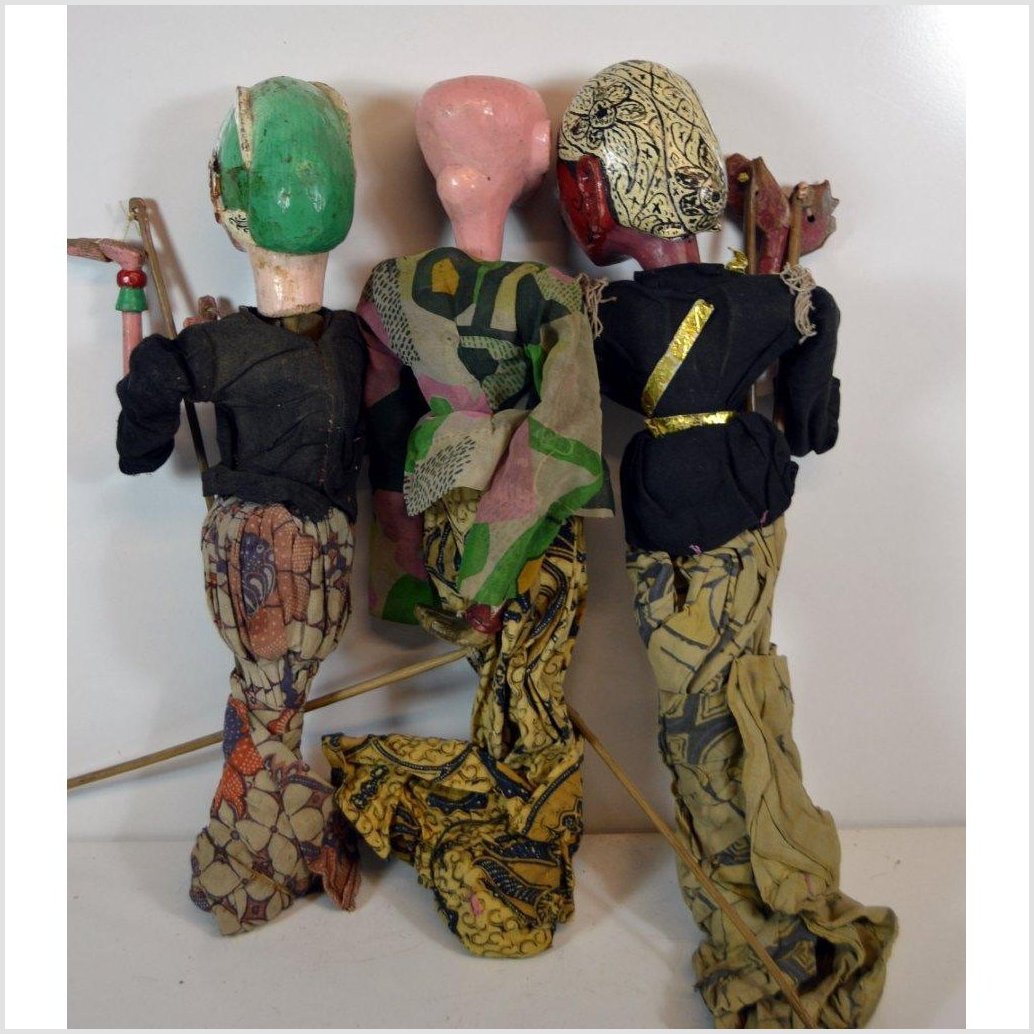 Vintage Balinese Puppets-8. Asian &amp; Chinese Furniture, Art, Antiques, Vintage Home Décor for sale at FEA Home