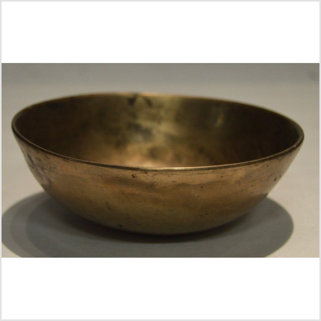 Vintage Brass Offering Bowl-2. Asian & Chinese Furniture, Art, Antiques, Vintage Home Décor for sale at FEA Home