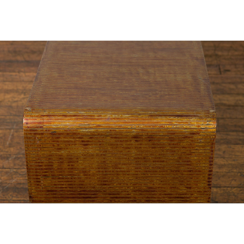 This-is-a-picture-of-a-Vintage Burmese Negora Lacquer Japanese Inspired Design Waterfall Coffee Table-image-position-16-style-YN7580-Shop-for-Vintage-and-Antique-Asian-and-Chinese-Furniture-for-sale-at-FEA Home-NYC