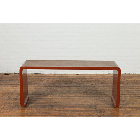 This-is-a-picture-of-a-Vintage Burmese Negora Lacquer Japanese Inspired Design Waterfall Coffee Table-image-position-2-style-YN7580-Shop-for-Vintage-and-Antique-Asian-and-Chinese-Furniture-for-sale-at-FEA Home-NYC