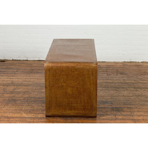 This-is-a-picture-of-a-Vintage Burmese Negora Lacquer Japanese Inspired Design Waterfall Coffee Table-image-position-4-style-YN7580-Shop-for-Vintage-and-Antique-Asian-and-Chinese-Furniture-for-sale-at-FEA Home-NYC