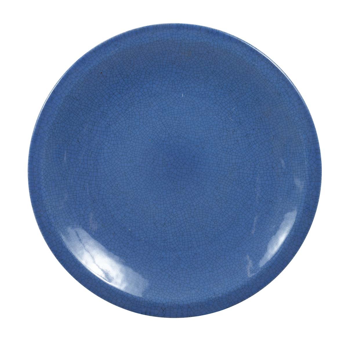 Vintage Blue Celadon Ceramic Charger Plate-1. Asian & Chinese Furniture, Art, Antiques, Vintage Home Décor for sale at FEA Home