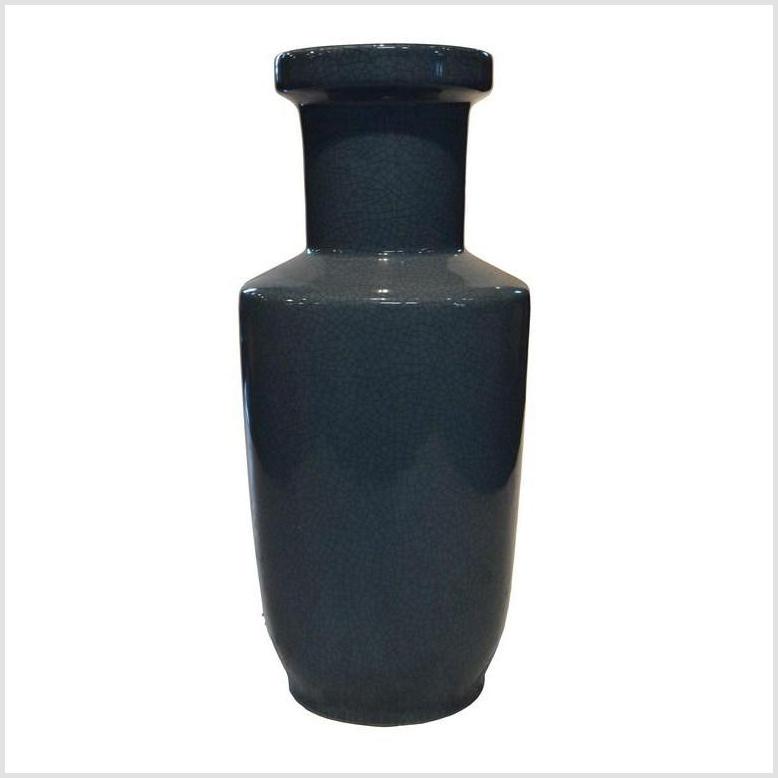Vintage Chinese Blue Crackle Celadon Vase-1. Asian & Chinese Furniture, Art, Antiques, Vintage Home Décor for sale at FEA Home