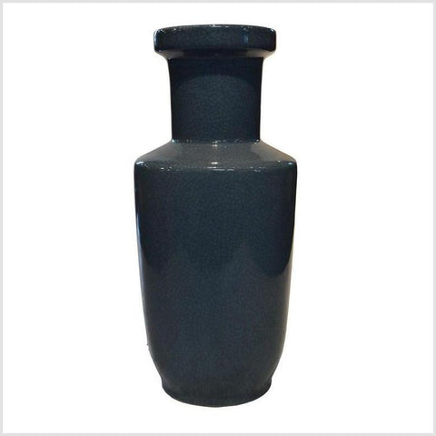 Vintage Chinese Blue Crackle Celadon Vase