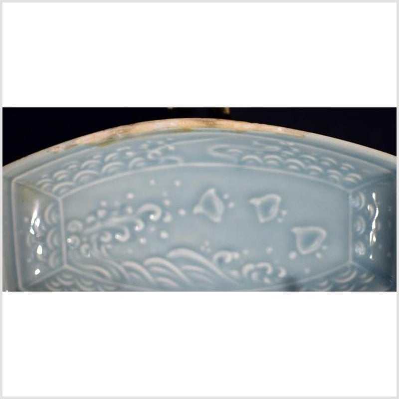 Vintage Chinese Celadon Dish / Bowl-YN4728 / 2-4. Asian & Chinese Furniture, Art, Antiques, Vintage Home Décor for sale at FEA Home
