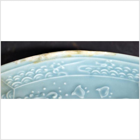 Vintage Chinese Celadon Dish / Bowl-YN4728 / 2-7. Asian & Chinese Furniture, Art, Antiques, Vintage Home Décor for sale at FEA Home