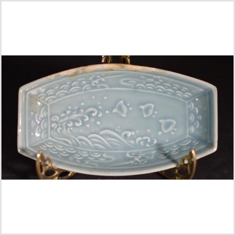 Vintage Chinese Celadon Dish / Bowl-YN4728 / 2-1. Asian & Chinese Furniture, Art, Antiques, Vintage Home Décor for sale at FEA Home