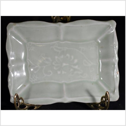 Vintage Chinese Celadon Dish-YN4730 / 8-1. Asian & Chinese Furniture, Art, Antiques, Vintage Home Décor for sale at FEA Home