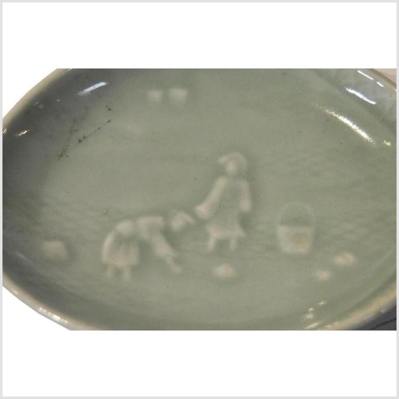 Vintage Chinese Green Celadon Plate / Bowl-2. Asian & Chinese Furniture, Art, Antiques, Vintage Home Décor for sale at FEA Home