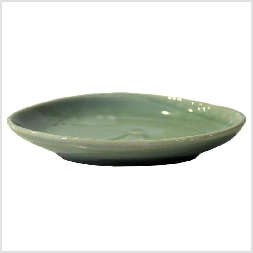 Vintage Chinese Green Celadon Plate / Bowl-3. Asian &amp; Chinese Furniture, Art, Antiques, Vintage Home Décor for sale at FEA Home