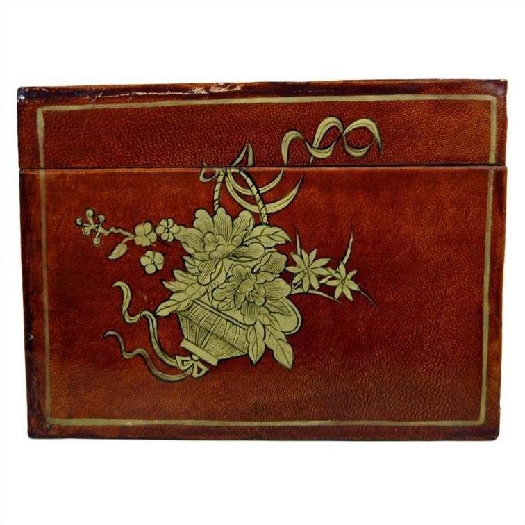 Vintage Chinese Hand Painted Lacquered Dowry Box-9. Asian &amp; Chinese Furniture, Art, Antiques, Vintage Home Décor for sale at FEA Home