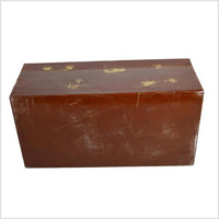 Vintage Chinese Hand Painted Lacquered Dowry Box