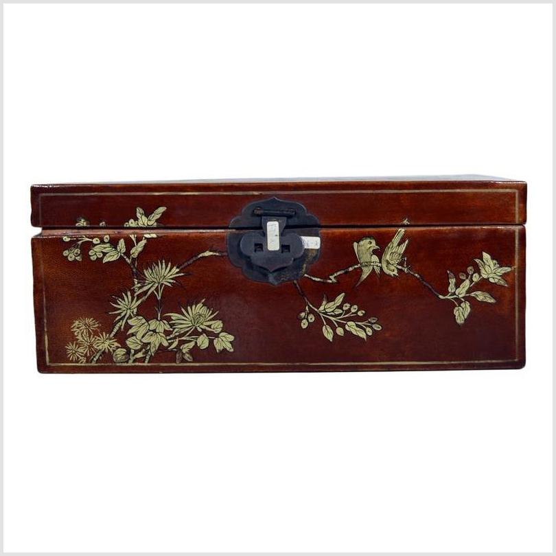 Vintage Chinese Hand Painted Lacquered Dowry Box-2. Asian & Chinese Furniture, Art, Antiques, Vintage Home Décor for sale at FEA Home
