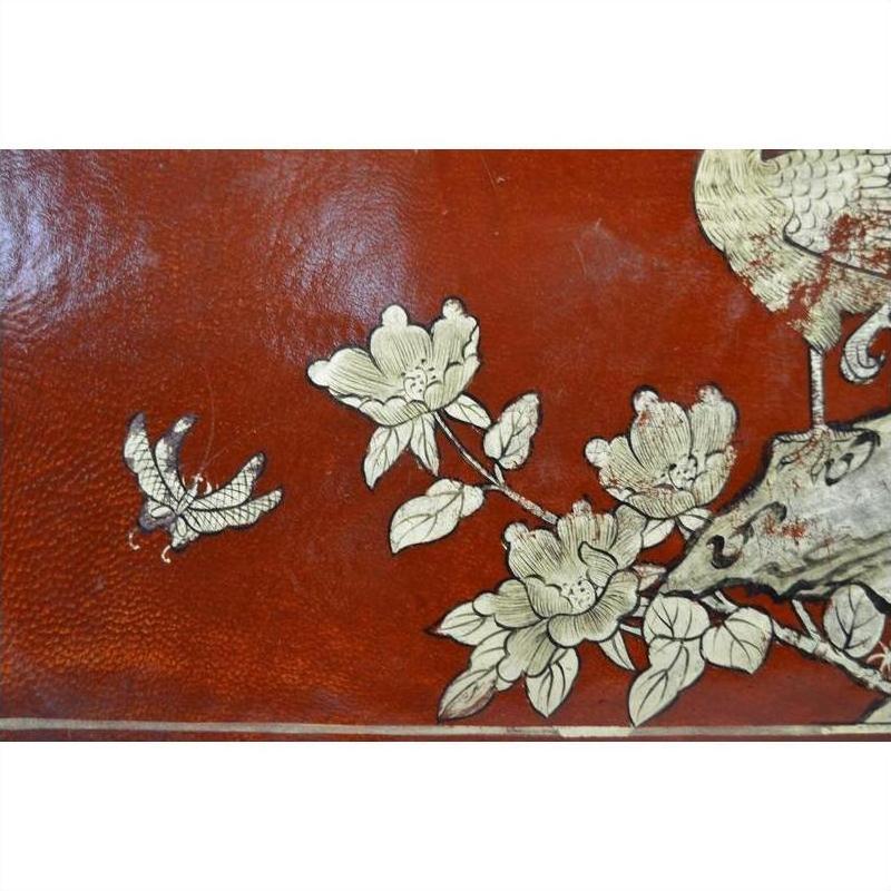 Vintage Chinese Hand Painted Lacquered Dowry Box-6. Asian &amp; Chinese Furniture, Art, Antiques, Vintage Home Décor for sale at FEA Home