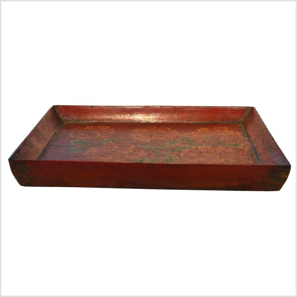Vintage Chinese Hand Painted Ornate Tray-4. Asian &amp; Chinese Furniture, Art, Antiques, Vintage Home Décor for sale at FEA Home