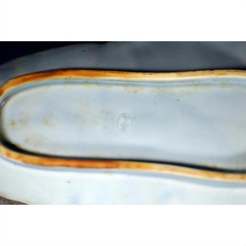 Vintage Chinese Hand-Painted Porcelain Dish - Blue &amp; White, SKU , image 9