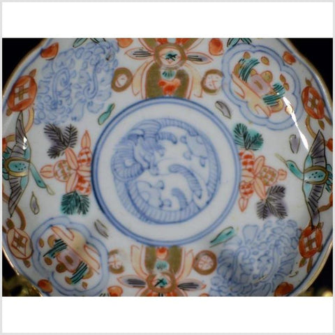 Vintage Chinese Hand Painted Porcelain Plate-YN4667 / 4-2. Asian & Chinese Furniture, Art, Antiques, Vintage Home Décor for sale at FEA Home