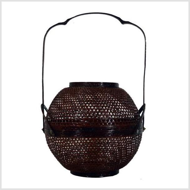 Vintage Chinese Lacquered Basket- Asian Antiques, Vintage Home Decor & Chinese Furniture - FEA Home
