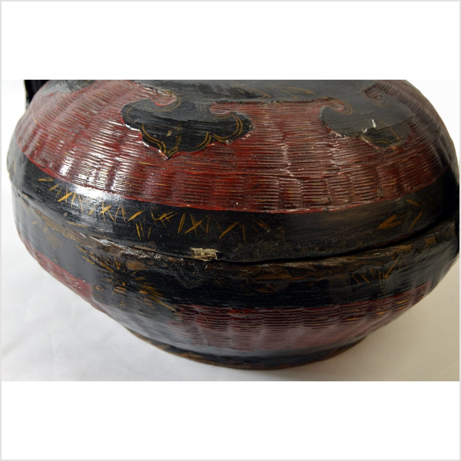 Vintage Chinese Ornate Dowry Basket-4. Asian &amp; Chinese Furniture, Art, Antiques, Vintage Home Décor for sale at FEA Home
