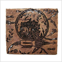 Vintage Copper Batek Ink Block / Stamp