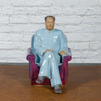 This-is-a-picture-of-a-Vintage Glazed Porcelain Statuette of Mao Zedong Seated on an Armchair-image-position-3-style-YNEB680-Shop-for-Vintage-and-Antique-Asian-and-Chinese-Furniture-for-sale-at-FEA Home-NYC