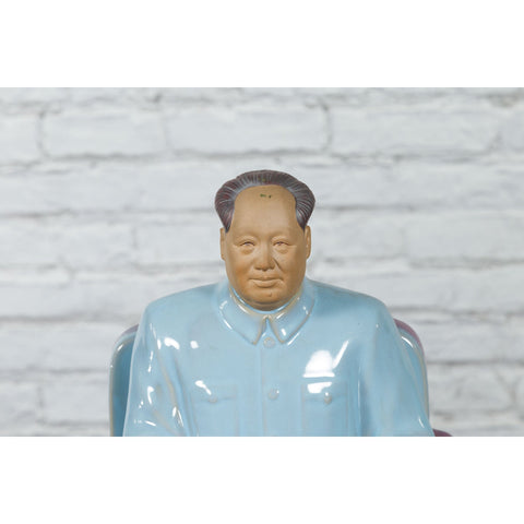 This-is-a-picture-of-a-Vintage Glazed Porcelain Statuette of Mao Zedong Seated on an Armchair-image-position-4-style-YNEB680-Shop-for-Vintage-and-Antique-Asian-and-Chinese-Furniture-for-sale-at-FEA Home-NYC