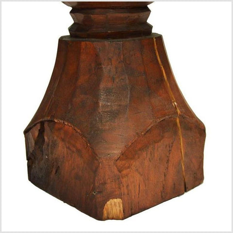 Vintage Hand Carved Candle Holder Dutch Influence 