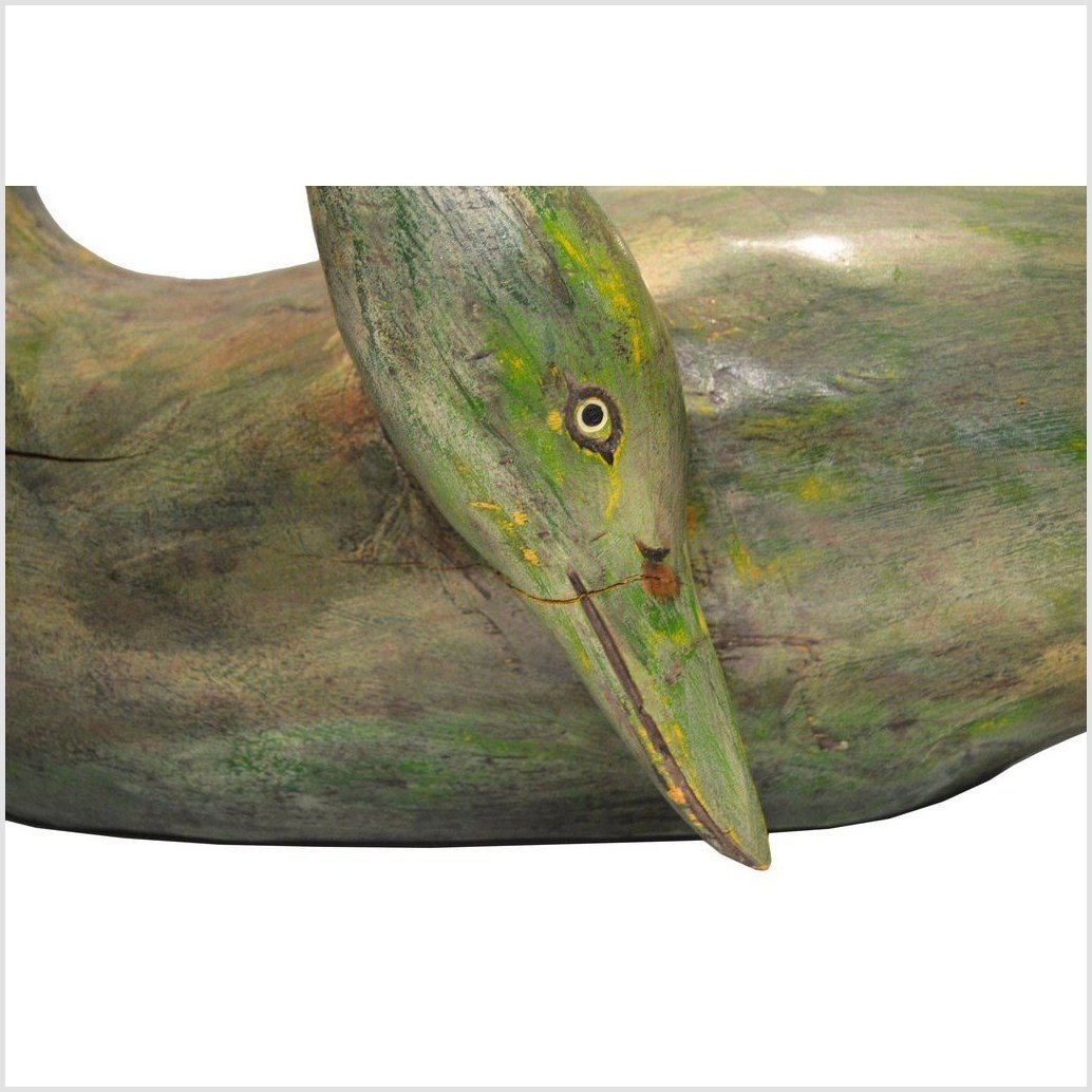 Vintage Hand Carved Wooden Swan-2. Asian &amp; Chinese Furniture, Art, Antiques, Vintage Home Décor for sale at FEA Home