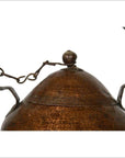 Vintage Hand-Hammered Copper Teapot with Patina from 20th Century, India-2. Asian & Chinese Furniture, Art, Antiques, Vintage Home Décor for sale at FEA Home