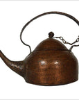 Vintage Hand-Hammered Copper Teapot with Patina from 20th Century, India-7. Asian & Chinese Furniture, Art, Antiques, Vintage Home Décor for sale at FEA Home