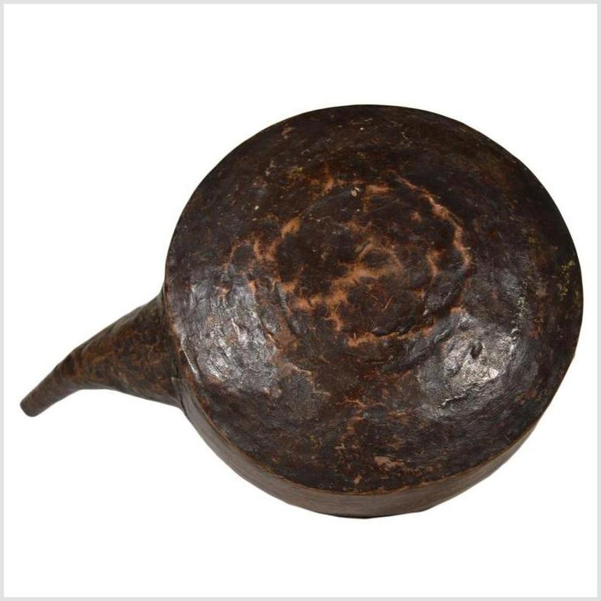 Vintage Hand-Hammered Copper Teapot with Patina from 20th Century, India-8. Asian &amp; Chinese Furniture, Art, Antiques, Vintage Home Décor for sale at FEA Home