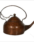Vintage Hand-Hammered Copper Teapot with Patina from 20th Century, India-1. Asian & Chinese Furniture, Art, Antiques, Vintage Home Décor for sale at FEA Home