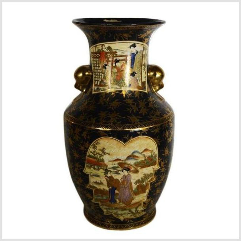 Vintage Hand-Painted Porcelain Vase with Gilded Accents from 20th Century, China- Asian Antiques, Vintage Home Decor & Chinese Furniture - FEA Home