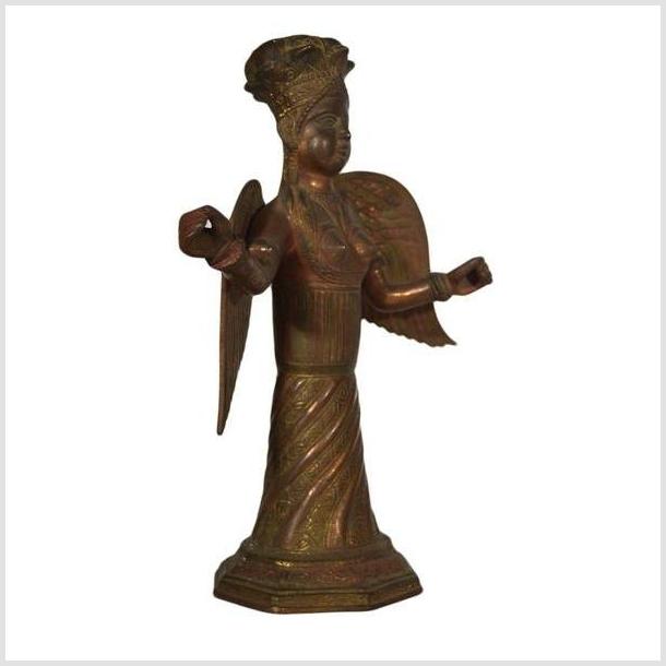 Vintage India Hand Made Copper Angel Statue-4. Asian &amp; Chinese Furniture, Art, Antiques, Vintage Home Décor for sale at FEA Home