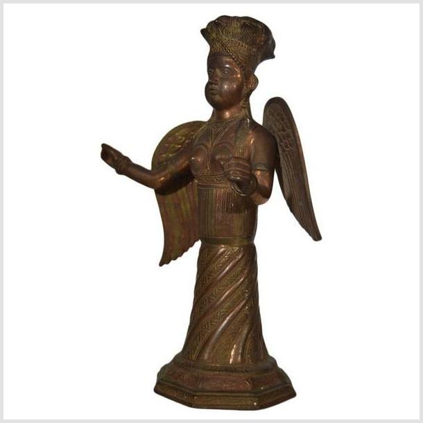 Vintage India Hand Made Copper Angel Statue-5. Asian &amp; Chinese Furniture, Art, Antiques, Vintage Home Décor for sale at FEA Home