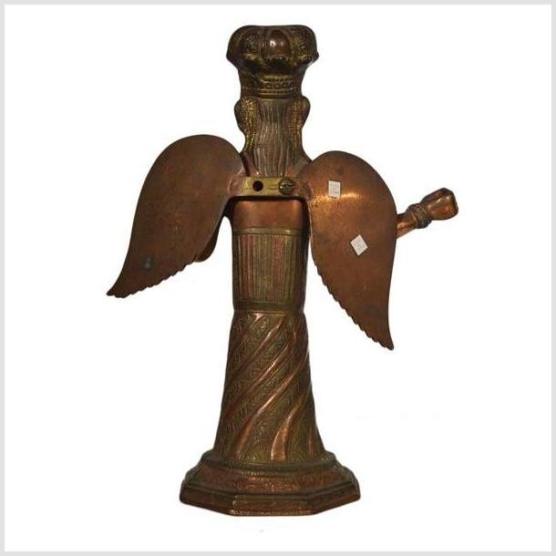 Vintage India Hand Made Copper Angel Statue-6. Asian &amp; Chinese Furniture, Art, Antiques, Vintage Home Décor for sale at FEA Home