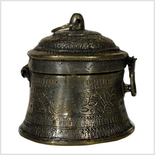 Vintage India Orissa Hand Hammered Incense Burner-5. Asian &amp; Chinese Furniture, Art, Antiques, Vintage Home Décor for sale at FEA Home