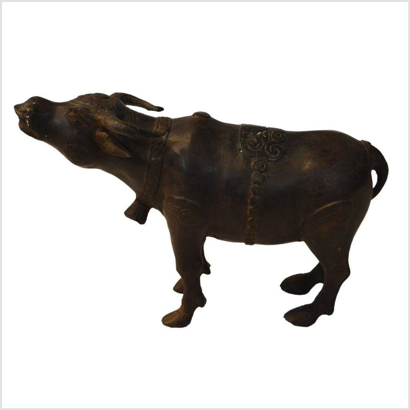 Vintage Indonesian Bronze Bull- Asian Antiques, Vintage Home Decor & Chinese Furniture - FEA Home