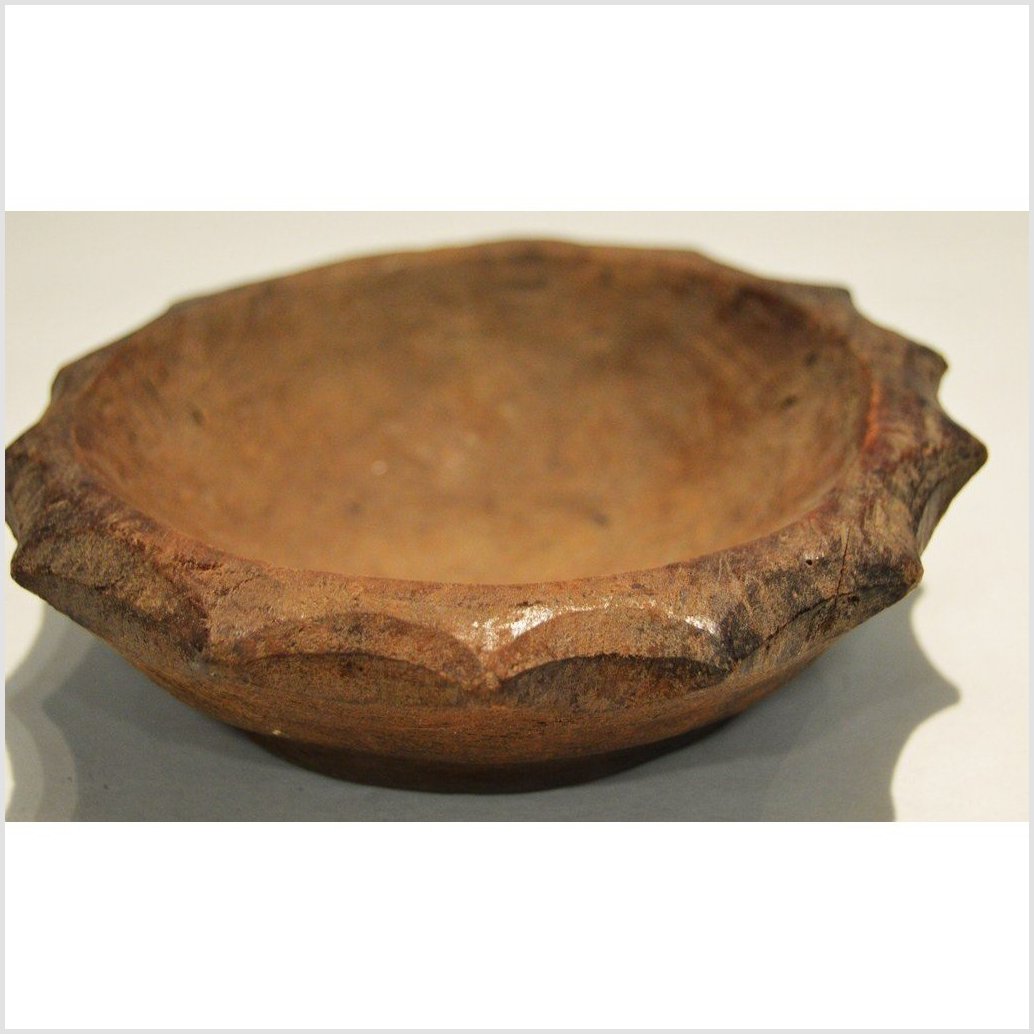 Vintage Indonesian Hand Carved Offering Wooden Bowl-2. Asian & Chinese Furniture, Art, Antiques, Vintage Home Décor for sale at FEA Home