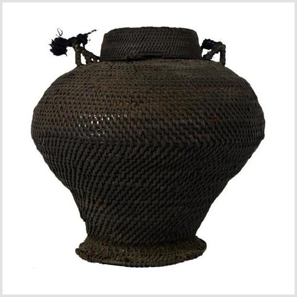 Vintage Philippines Woven Farmer's Basket-2. Asian & Chinese Furniture, Art, Antiques, Vintage Home Décor for sale at FEA Home