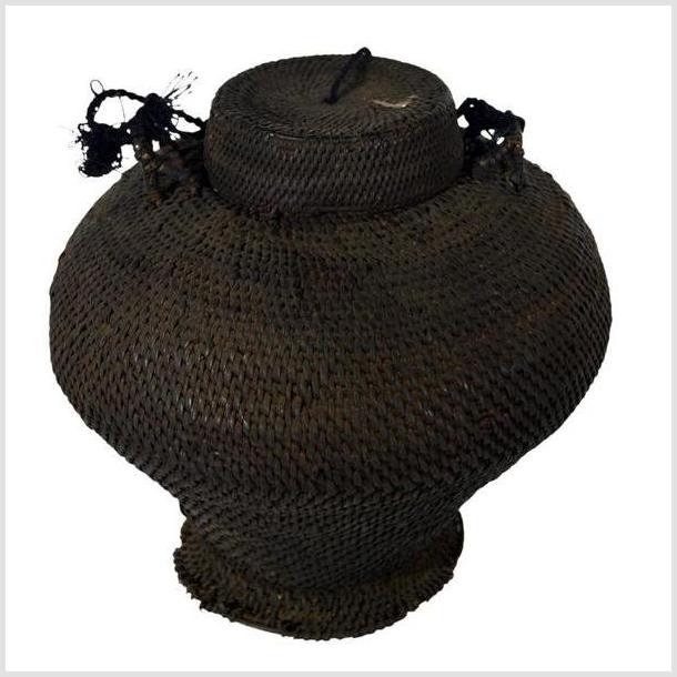 Vintage Philippines Woven Farmer's Basket-1. Asian & Chinese Furniture, Art, Antiques, Vintage Home Décor for sale at FEA Home