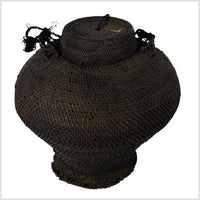 Vintage Philippines Woven Farmer's Basket