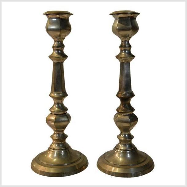 Vintage Silver Plated Indian Candle Holders-1. Asian & Chinese Furniture, Art, Antiques, Vintage Home Décor for sale at FEA Home