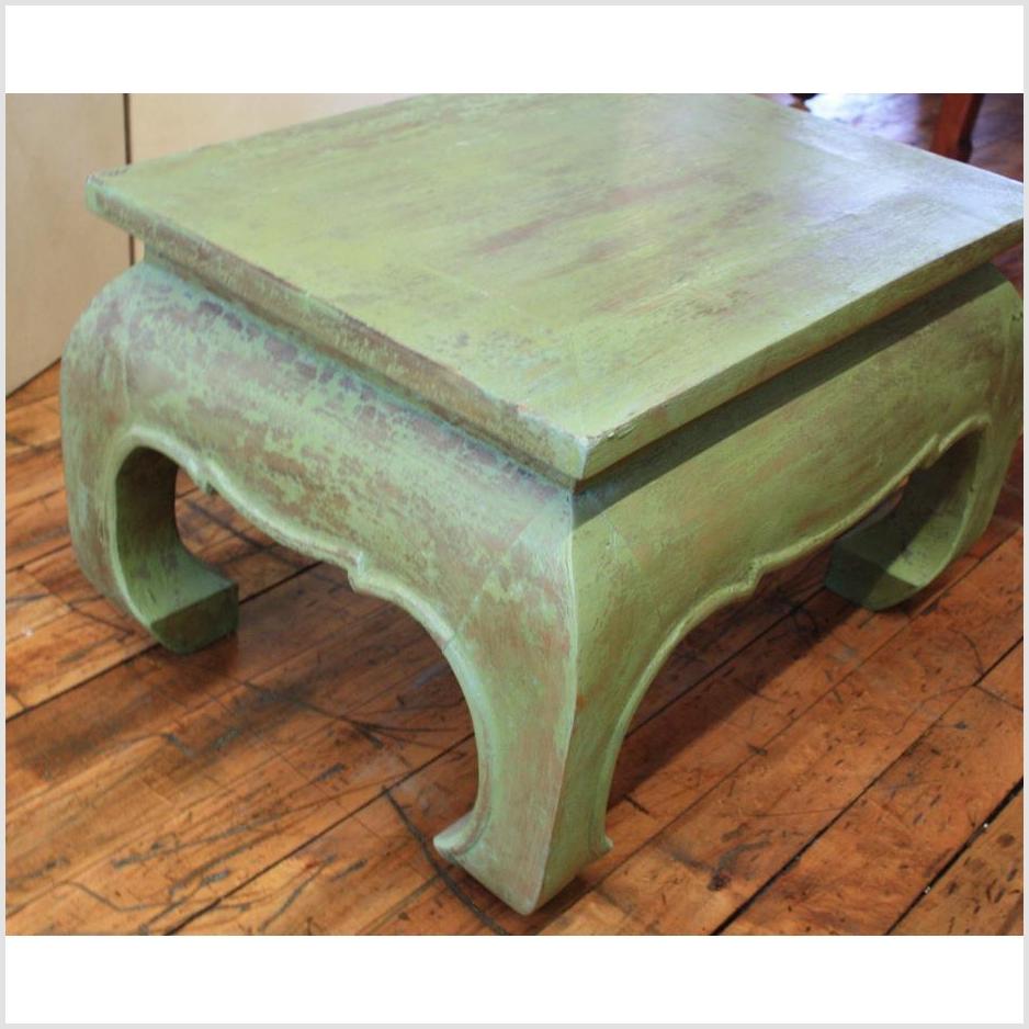 Vintage Teakwood Prayer Table - Green-1. Asian & Chinese Furniture, Art, Antiques, Vintage Home Décor for sale at FEA Home