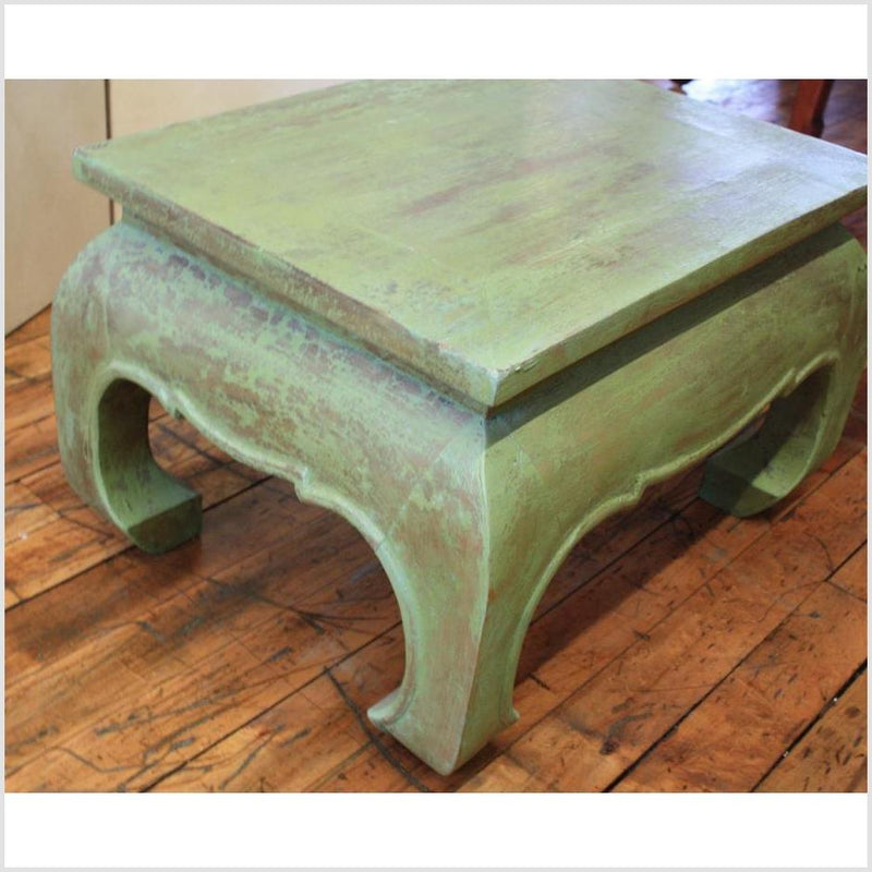 Vintage Teakwood Prayer Table - Green- Asian Antiques, Vintage Home Decor & Chinese Furniture - FEA Home