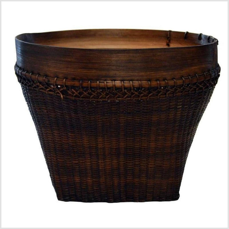 Vintage Thai Grain Basket- Asian Antiques, Vintage Home Decor & Chinese Furniture - FEA Home