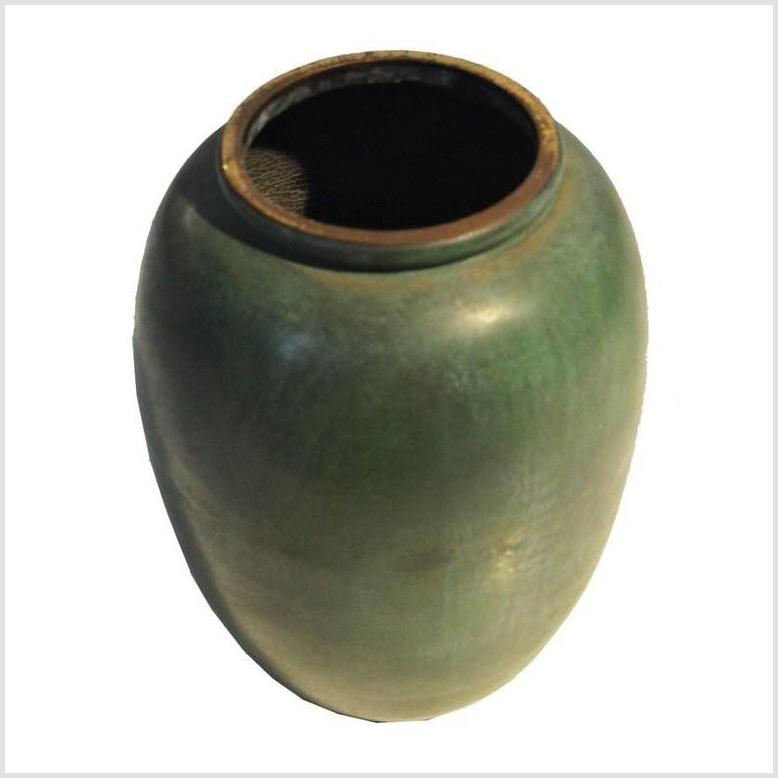 Vintage Thai Green Bronze Urn-2. Asian & Chinese Furniture, Art, Antiques, Vintage Home Décor for sale at FEA Home