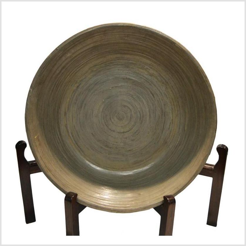 Vintage Thai Hand Carved Wooden Washer Bowl-1. Asian & Chinese Furniture, Art, Antiques, Vintage Home Décor for sale at FEA Home