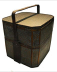 Vintage Woven Rattan Basket-10. Asian & Chinese Furniture, Art, Antiques, Vintage Home Décor for sale at FEA Home