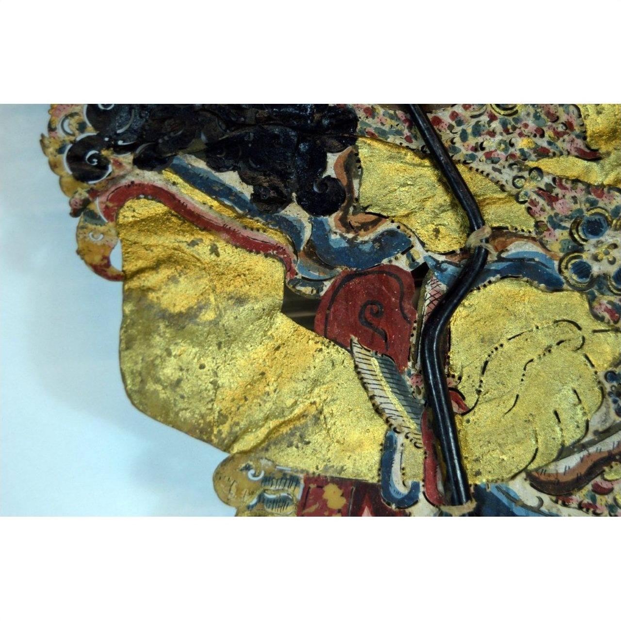 Wayang Kulit Balinese Cowhide Shadow Puppet-10. Asian &amp; Chinese Furniture, Art, Antiques, Vintage Home Décor for sale at FEA Home